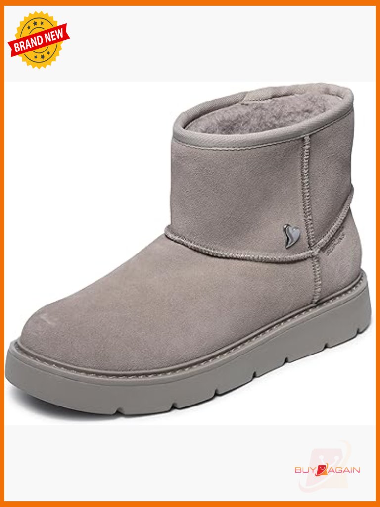 Ankle Booties With Suede Upper And Slip-On Design